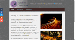 Desktop Screenshot of eminentvaluations.com